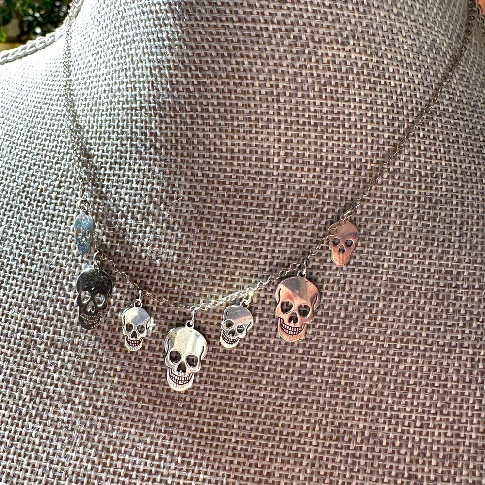 Roberto Magi skull necklace 925